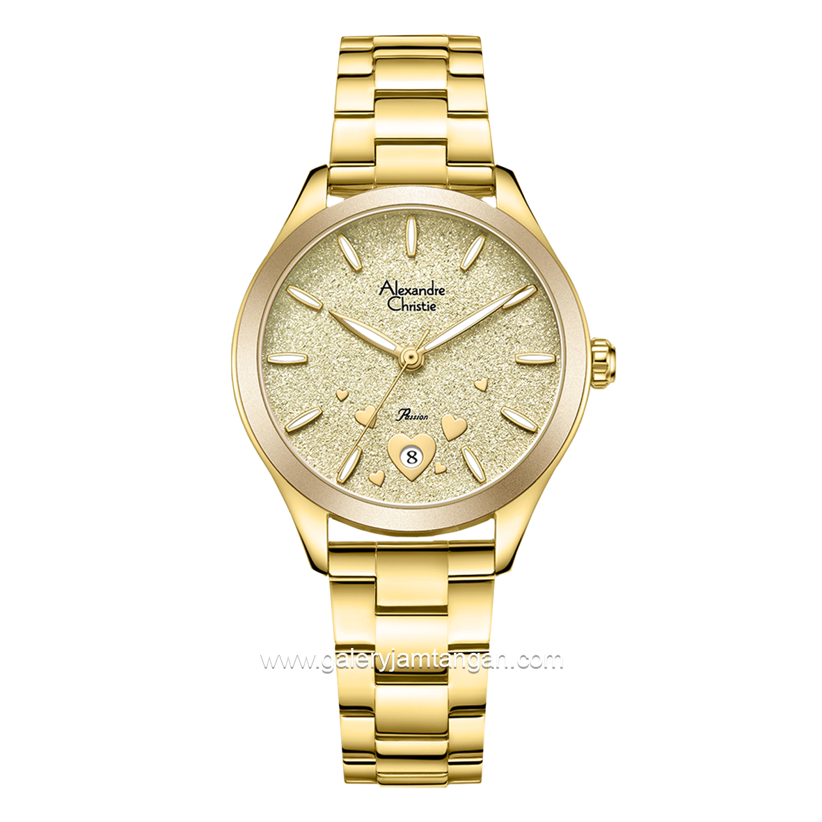 Alexandre Christie AC 2A93 LD Gold Stainless Steel
