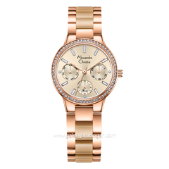 Alexandre Christie Passion AC 2A94 BF Rosegold Combinasi Gold Dual Tone Stainless Steel Acetate Strap
