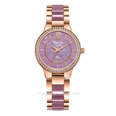 Alexandre Christie AC 2A94 LD Purple Rosegold Fiber Combinasi Stainless Steel