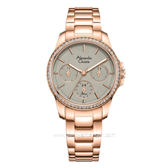 Alexandre Christie AC 2A97 BF Rosegold Dial Cream Stainless Steel