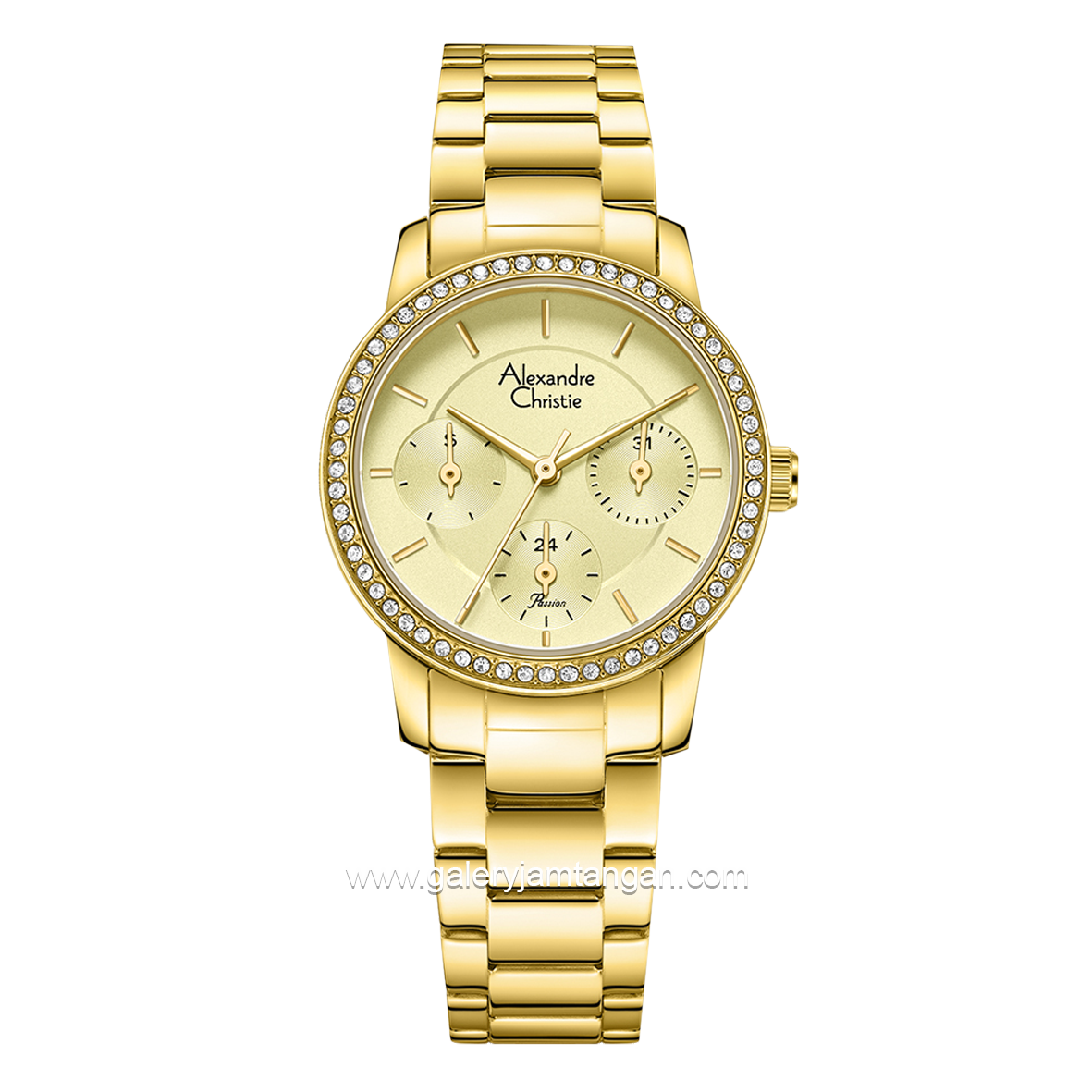 Alexandre Christie AC 2A98 BF Gold Stainless Steel