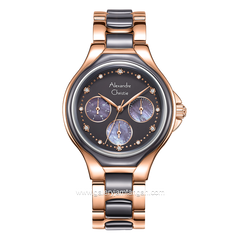 Alexandre Christie AC 2B03 BF Grey Rosegold Ceramic Combinasi Stainless Steel