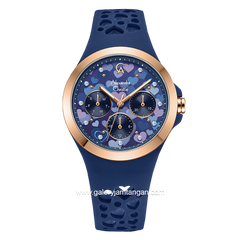 Alexandre Christie AC 2B04 BF Navy Dial Navy Pattern Multifunction Rubber Strap