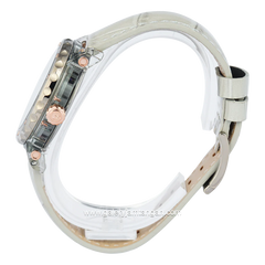 Alexandre Christie AC 2B10 BF Grey Leather Strap