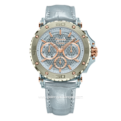 Alexandre Christie AC 2B10 BF Baby Blue Leather Strap