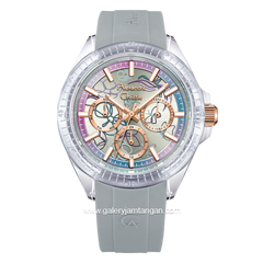 Alexandre Christie AC 2B11 BF Grey Multifunction Rubber Strap