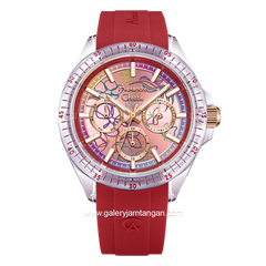 Alexandre Christie AC 2B11 BF Red Multifunction Rubber Strap