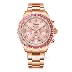Alexandre Christie AC 2B13 BF Rosegold Dial Pink Stainless Steel