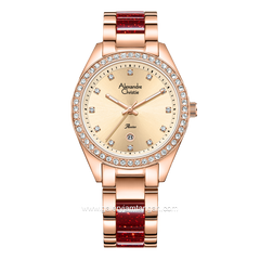 Alexandre Christie AC 2B14 BF Rosegold Combinasi Red Stainless Steel