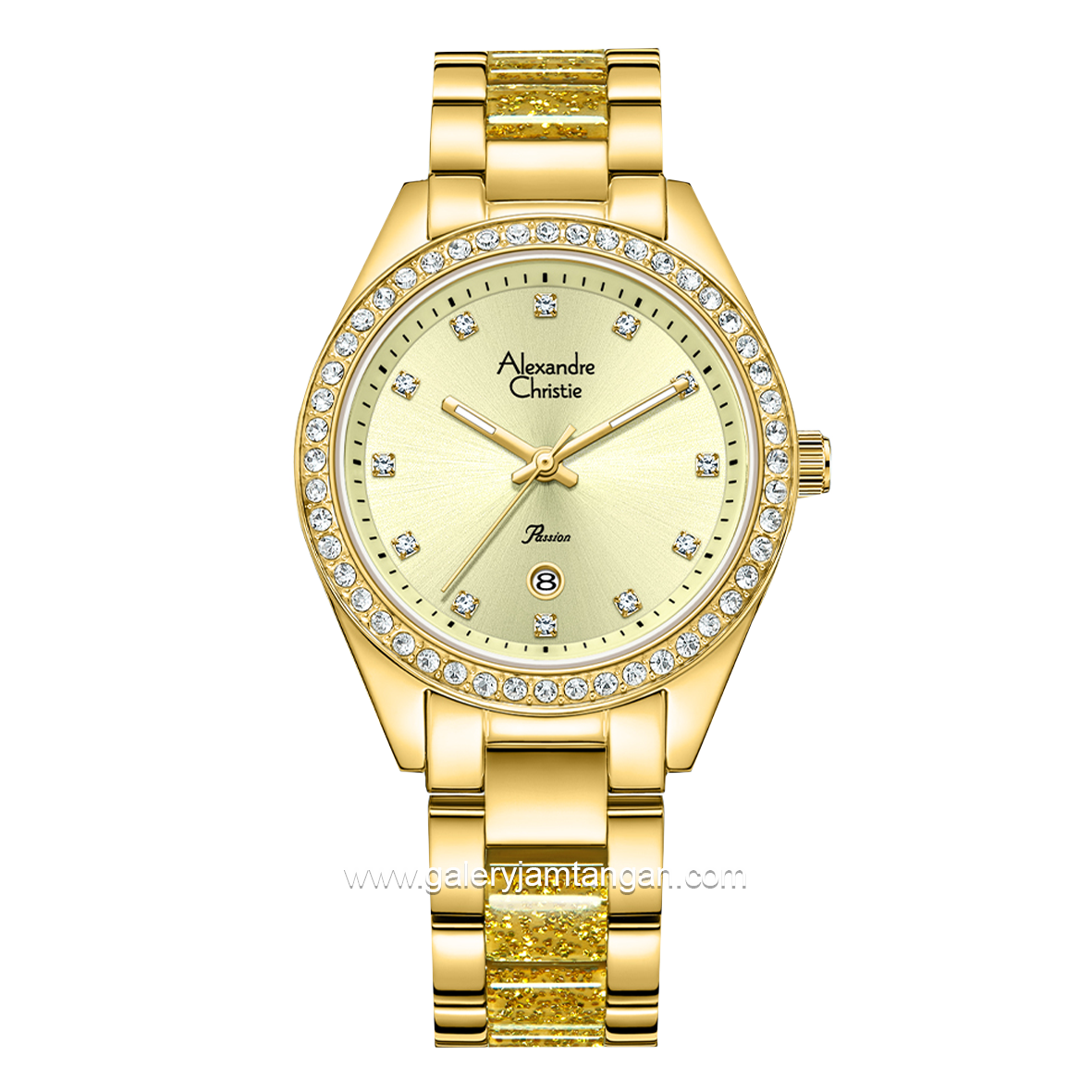 Alexandre Christie AC 2B14 BF Gold Combinasi Yellow Stainless Steel