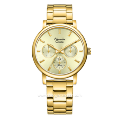 Alexandre Christie Passion AC 2B15 BF Gold Multifunction Stainless Steel