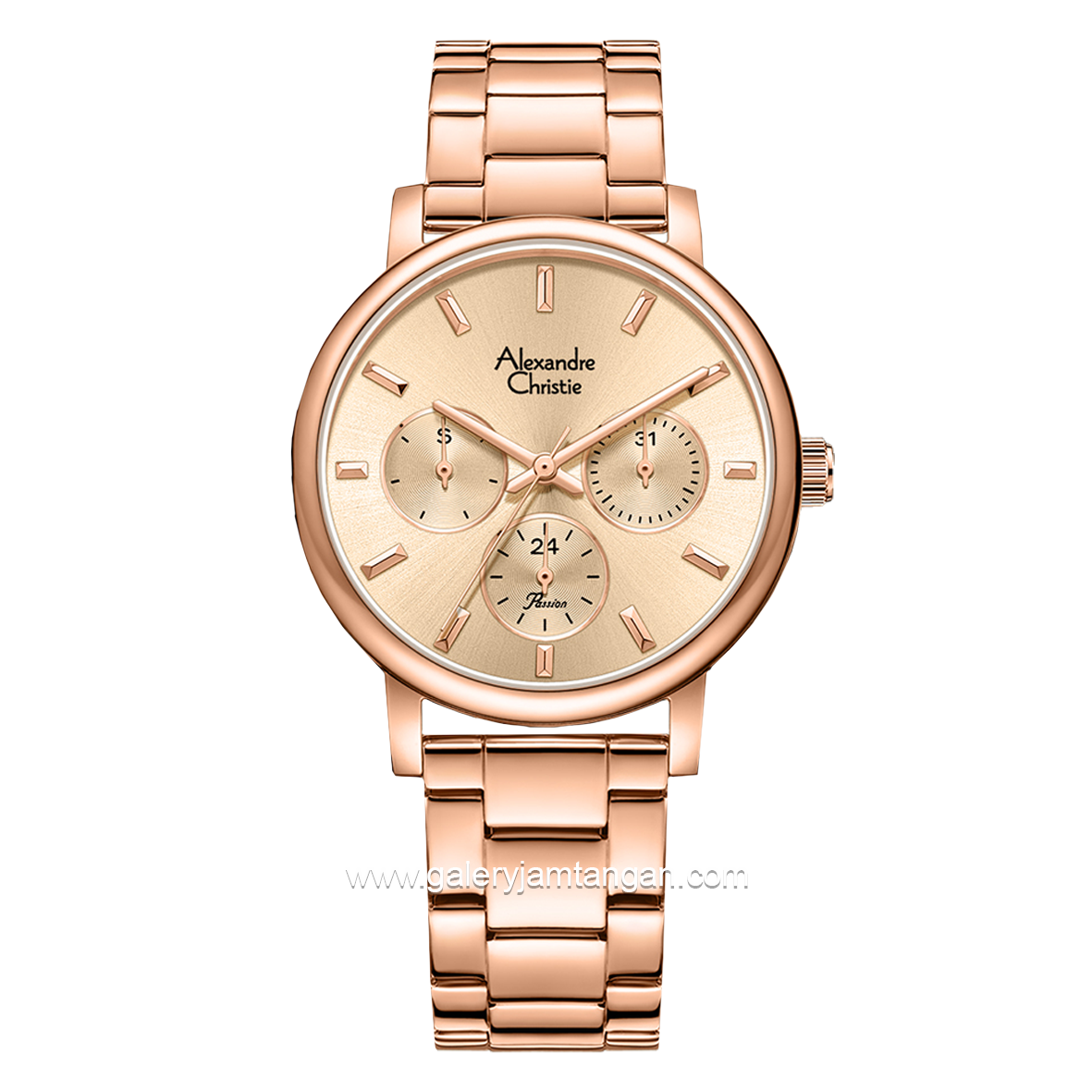 Alexandre Christie Passion AC 2B15 BF Rosegold Multifunction Stainless Steel