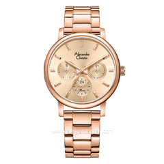 Alexandre Christie Passion AC 2B15 BF Rosegold Multifunction Stainless Steel