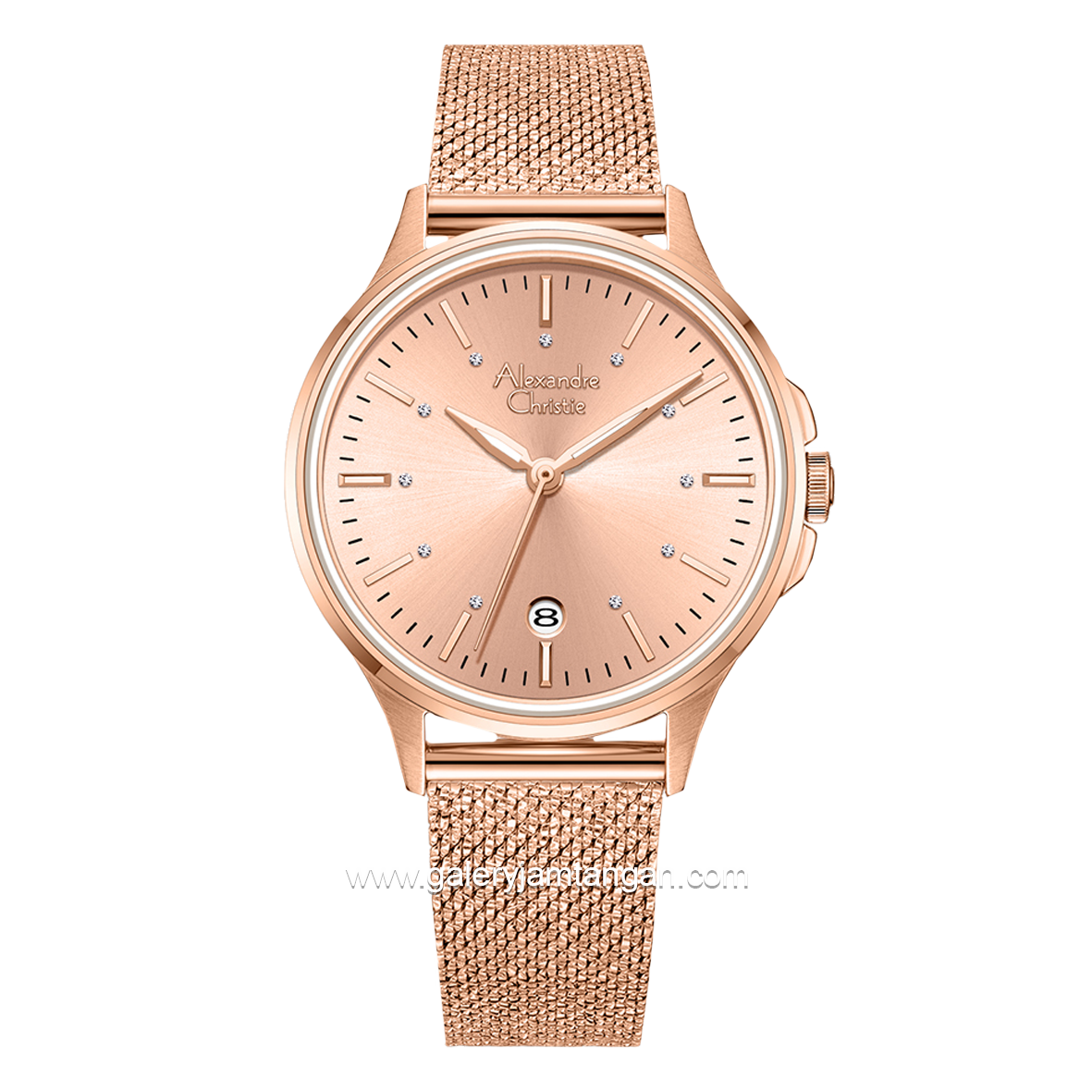 Alexandre Christie AC 2B21 LD Rosegold Shandrope Strap
