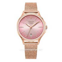 Alexandre Christie AC 2B21 LD Rosegold Dial Pink Shandrope Strap