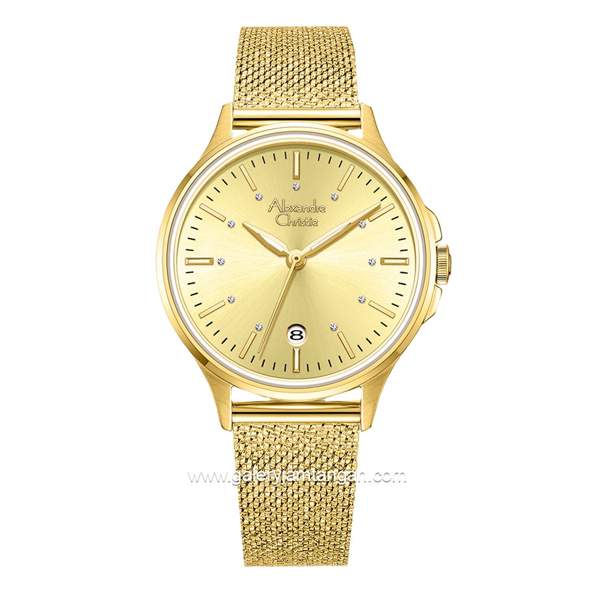 Alexandre Christie AC 2B21 LD Gold Shandrope Strap