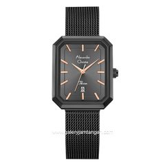Alexandre Christie Passion AC 2B29 LD Black Sandrope Stainless Steel Strap