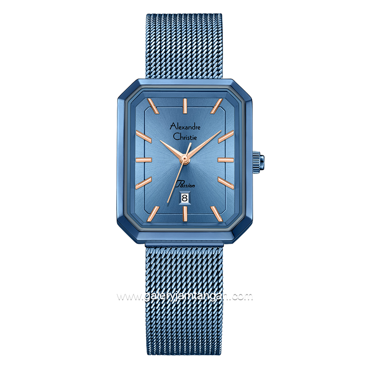 Alexandre Christie Passion AC 2B29 LD Blue Sandrope Stainless Steel Strap
