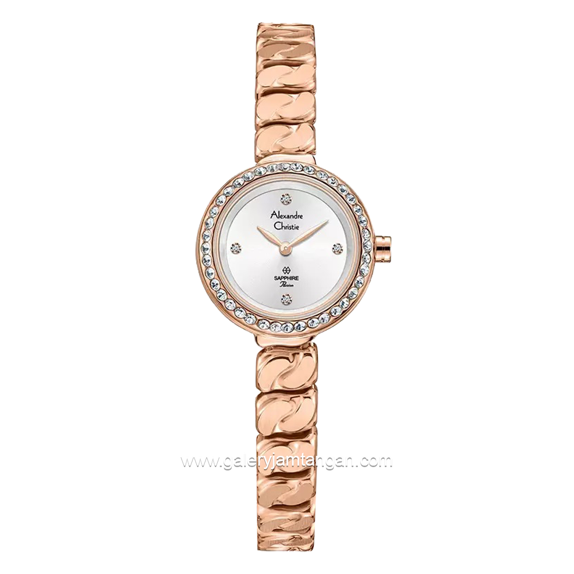 Alexandre Christie AC 2B30 LH Rosegold Dial White Stainless Steel
