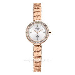 Alexandre Christie AC 2B30 LH Rosegold Dial White Stainless Steel