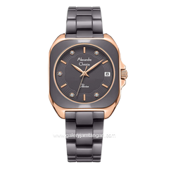 Alexandre Christie AC 2B31 LD Grey Rosegold Ceramic Strap