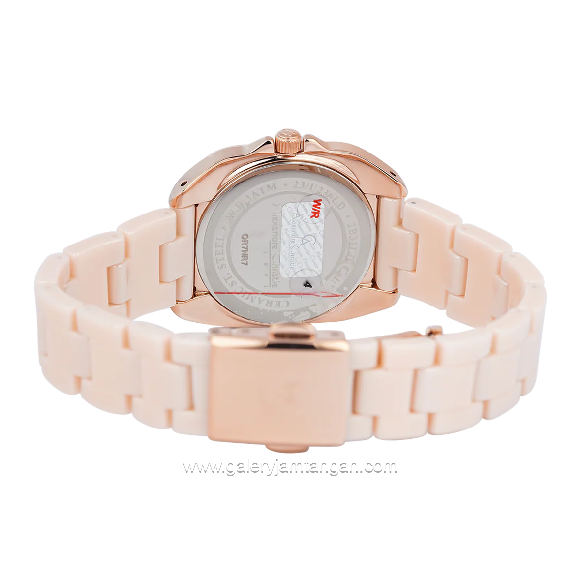 Alexandre Christie AC 2B31 LD Pink Rosegold Ceramic Strap