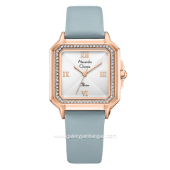 Alexandre Christie Passion AC 2B32 LH Blue Rosegold Leather Strap
