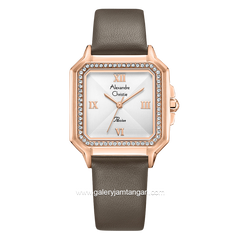 Alexandre Christie Passion AC 2B32 LH Brown Rosegold Leather Strap