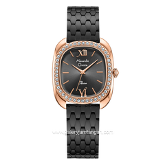 Alexandre Christie Passion AC 2B33 LH Black Rosegold Stainless Steel Strap