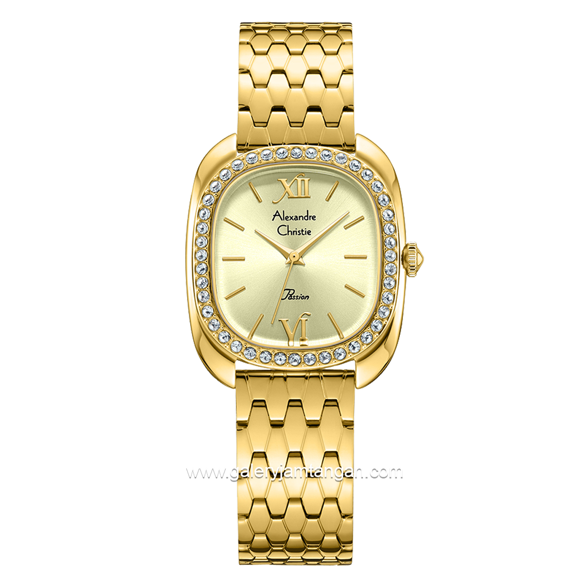 Alexandre Christie Passion AC 2B33 LH Gold Stainless Steel Strap
