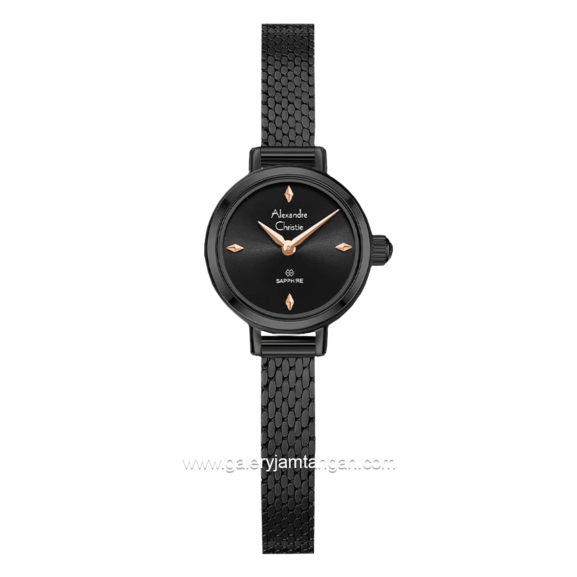 Alexandre Christie AC 2B35 LH Women's Watch Black Shandrope Strap