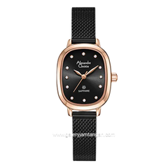 Alexandre Christie AC 2B40 LH Black Rosegold Shandrope Strap