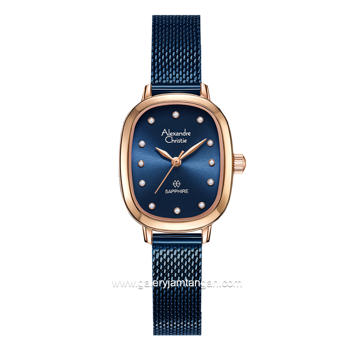 Alexandre Christie AC 2B40 LH Navy Rosegold Shandrope Strap