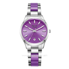 Alexandre Christie AC 2B44 LD Silver Combinasi Purple Stainless Steel
