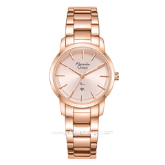 Alexandre Christie Passion AC 2B47 LD Rose Dial Rose Gold Stainless Steel Strap