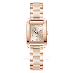 Alexandre Christie Passion AC 2B50 LH Rosegold Cream Stainless Steel with Acetate