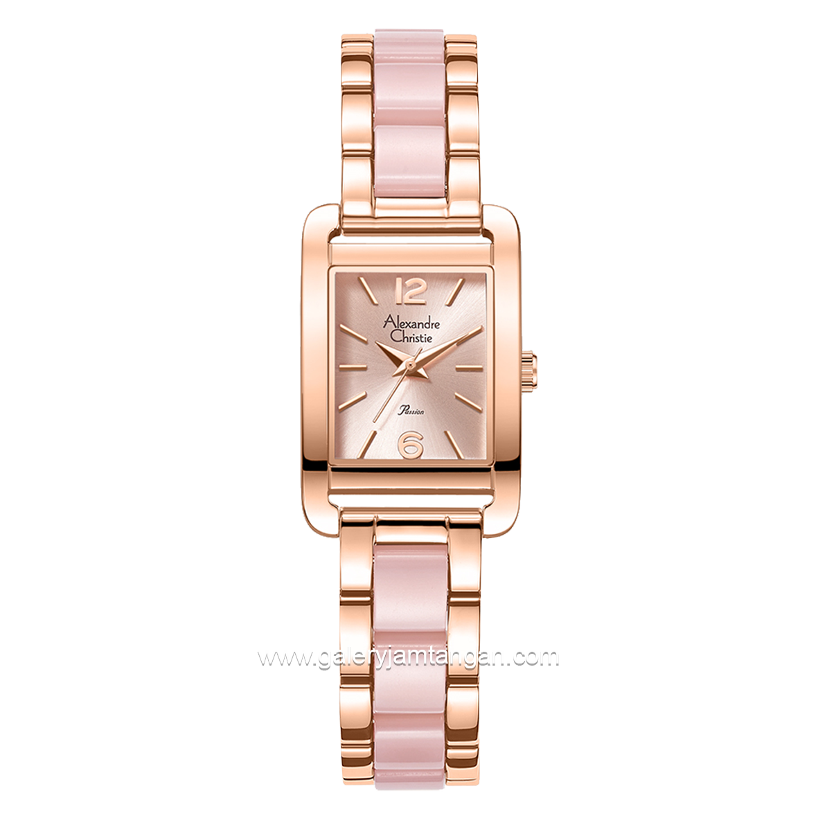 Alexandre Christie Passion AC 2B50 LH Rosegold Pink Stainless Steel with Acetate