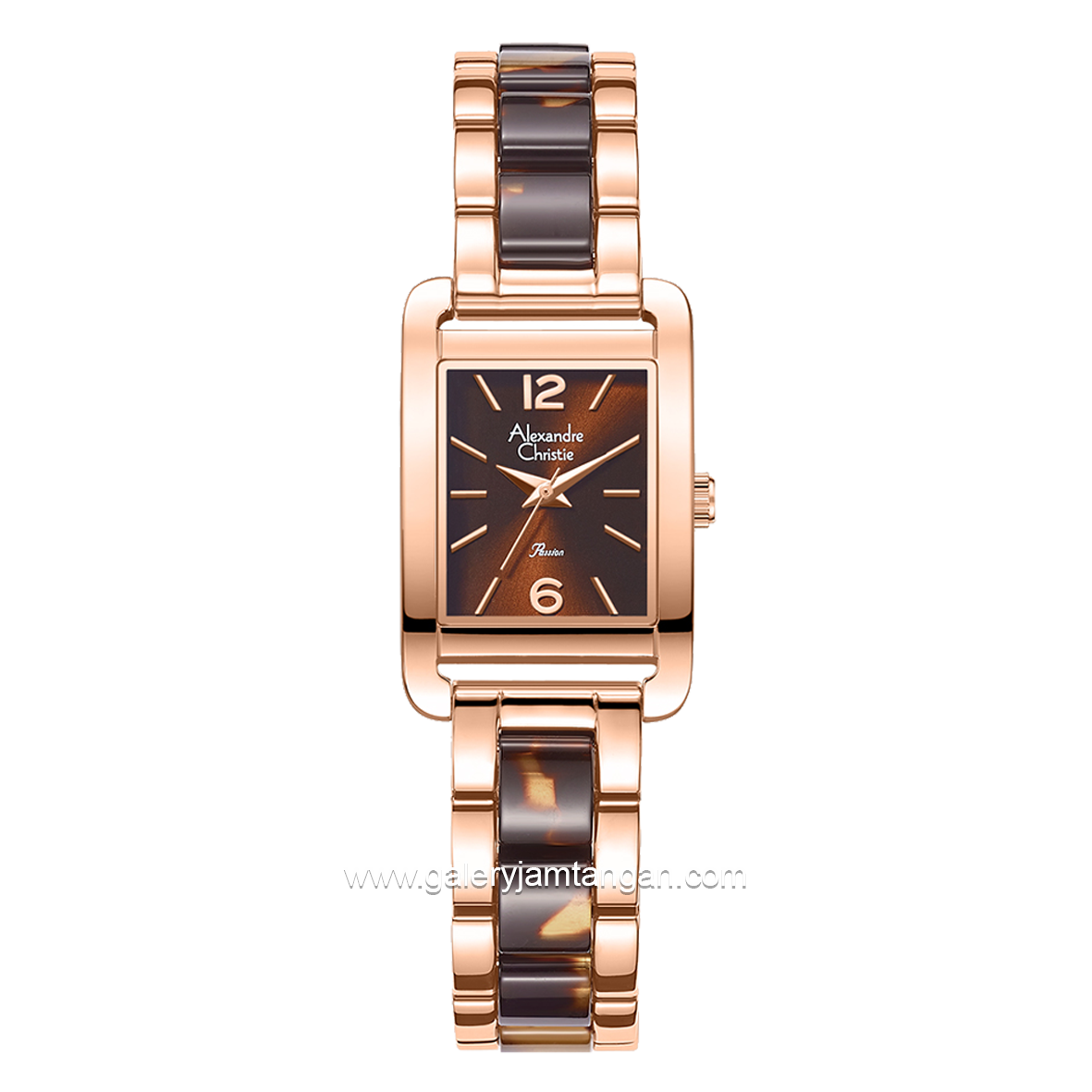 Alexandre Christie Passion AC 2B50 LH Brown Stainless Steel with Acetate