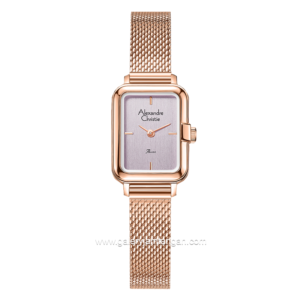 Alexandre Christie AC 2B51 LH Rosegold Dial Purple Shandrope Strap