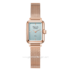 Alexandre Christie AC 2B51 LH Rosegold Dial Blue Shandrope Strap
