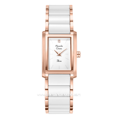 Alexandre Christie AC 2B52 LH Passion Rosegold White Stainless Steel With Acetate Strap