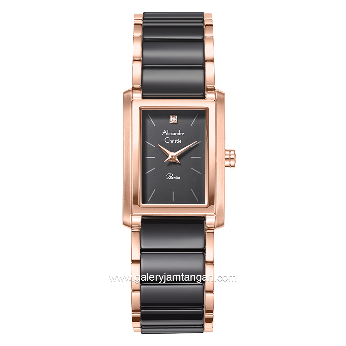 Alexandre Christie AC 2B52 LH Passion Brown Rosegold Stainless Steel With Acetate Strap