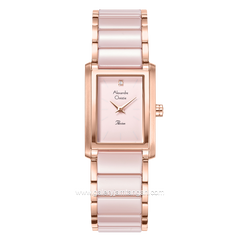 Alexandre Christie AC 2B52 LH Passion Pink Rosegold Stainless Steel With Acetate Strap