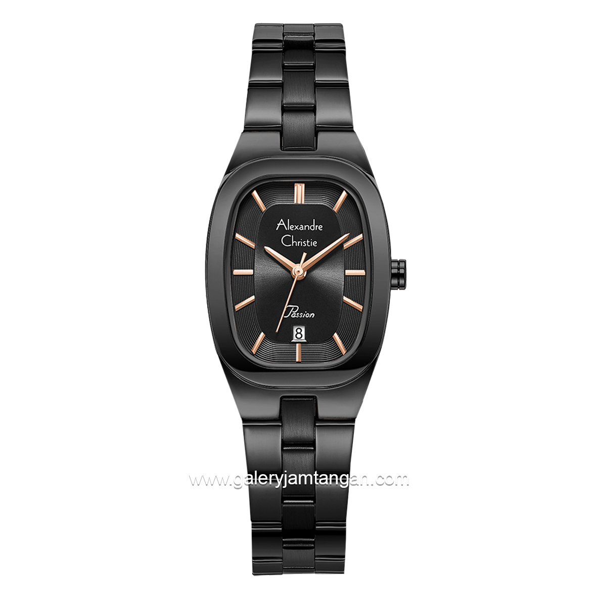 Alexandre Christie Passion AC 2B53 LD Black Stainless Steel Strap