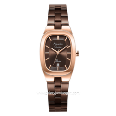 Alexandre Christie Passion AC 2B53 LD Brown Rosegold Stainless Steel Strap