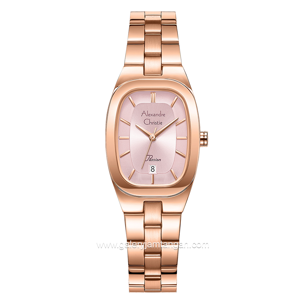 Alexandre Christie Passion AC 2B53 LD Rosegold Dial Pink Stainless Steel Strap
