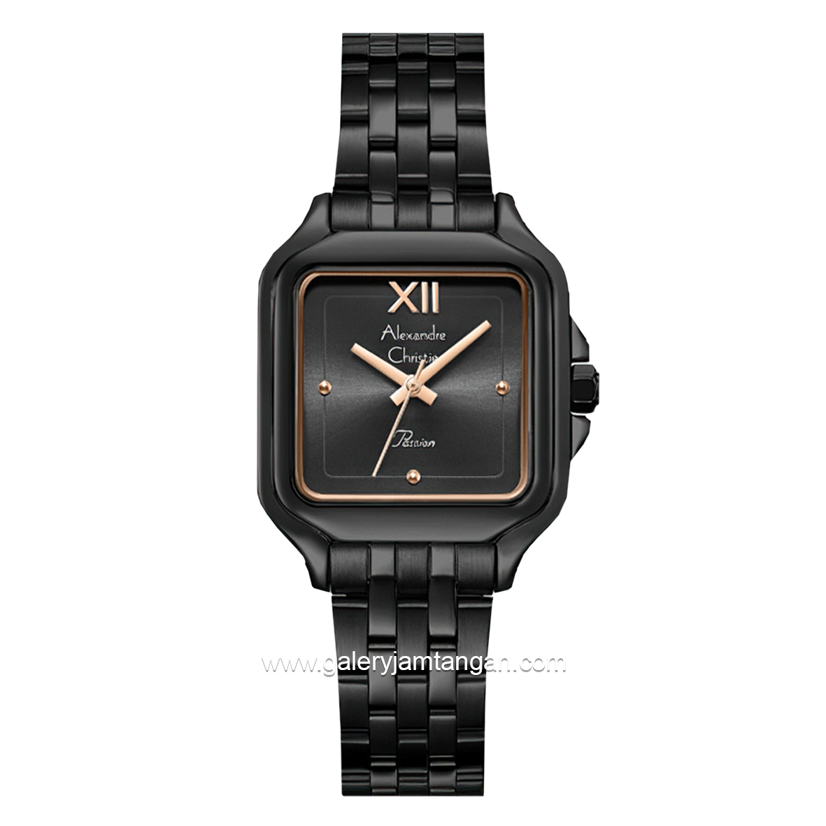 Alexandre Christie Passion AC 2B55 LH Black Stainless Steel Strap