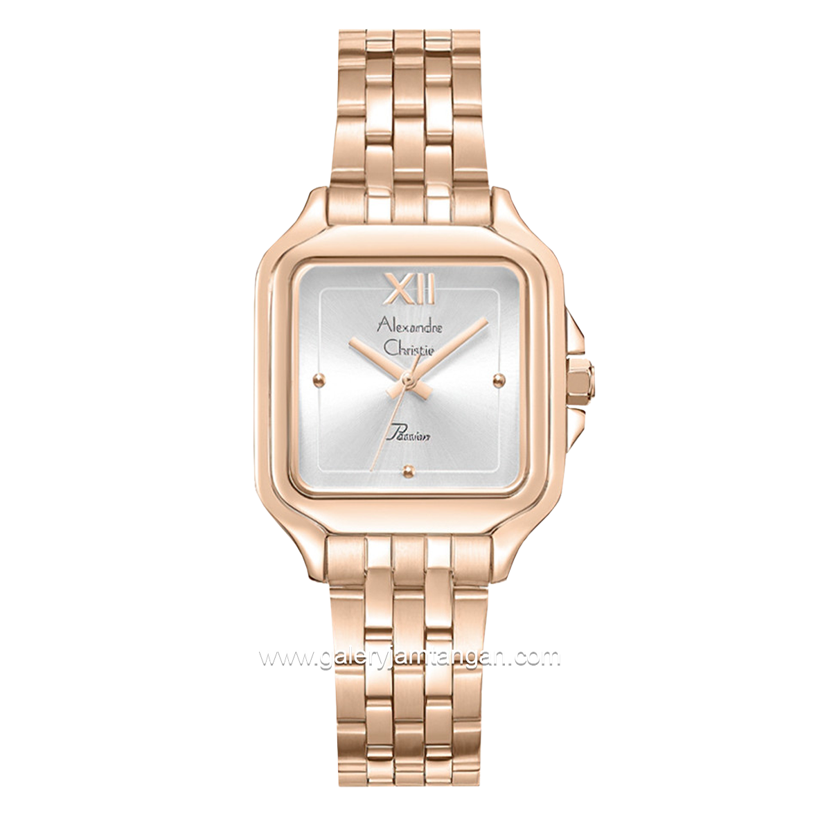 Alexandre Christie Passion AC 2B55 LH Rosegold Dial White Stainless Steel