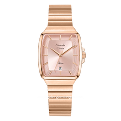 Alexandre Christie AC 2B56 LD Ladies Rosegold Dial Pink Stainless Steel Strap