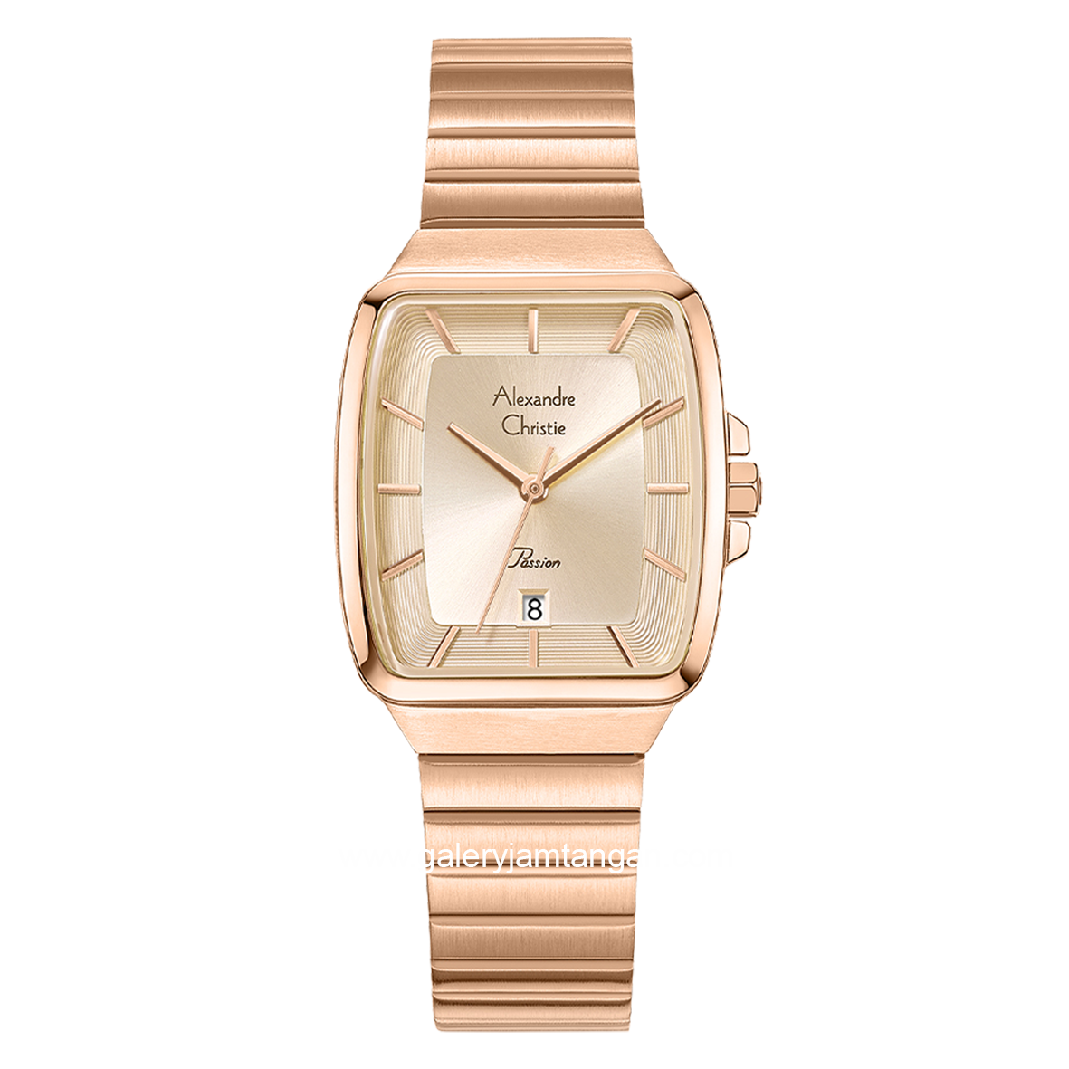 Alexandre Christie AC 2B56 LD Ladies Rosegold Stainless Steel Strap